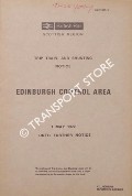 Trip Train and Shunting Notice - Edinburgh Control Area, 1 May 1972 until further notice by British Rail Scottish Region